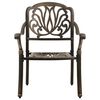 vidaXL 5 Piece Garden Dining Set Bronze Cast Aluminium