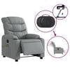 vidaXL Electric Massage Recliner Chair Light Grey Fabric