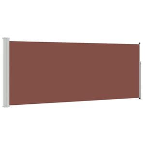vidaXL Retractable Side Awning 117x314 cm Brown