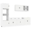 vidaXL 7 Piece Kitchen Cabinet Set Porto White Engineered Wood