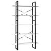 vidaXL 5-Tier Book Cabinet White 100x30x175 cm Pinewood