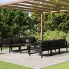 vidaXL 8 Piece Garden Lounge Set with Cushions Aluminium Anthracite