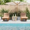 vidaXL Sun Lounger 2 pcs Brown 60 x 154 x 74cm Solid Acacia wood