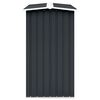 vidaXL Garden Log Storage Shed Galvanised Steel 330x92x153 cm Anthracite