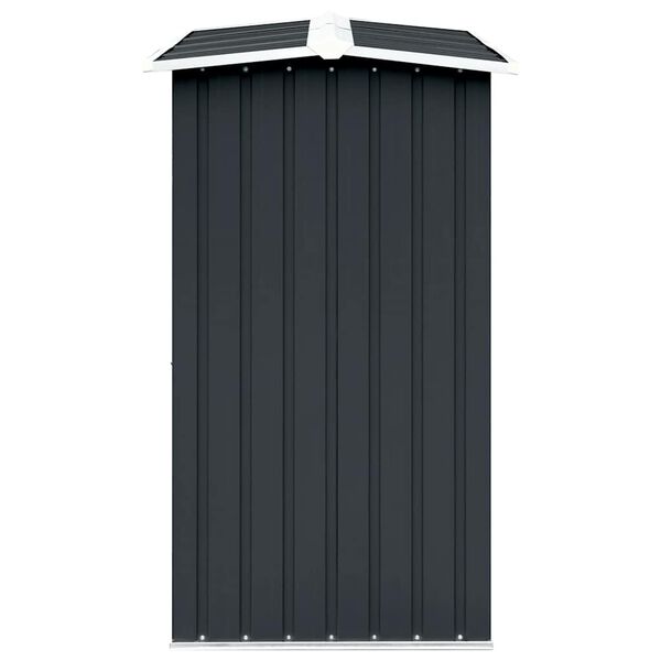 vidaXL Garden Log Storage Shed Galvanised Steel 330x92x153 cm Anthracite
