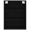 vidaXL Highboard Black 69.5x34x180 cm Engineered Wood