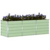 vidaXL Planter Green 240 x 80 x 75 cm Steel
