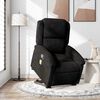 vidaXL Stand up Massage Recliner Chair Black Velvet