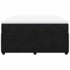 vidaXL Box Spring Bed with Mattress Black Double Velvet