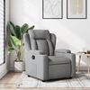 vidaXL Recliner Chair Light Grey Fabric