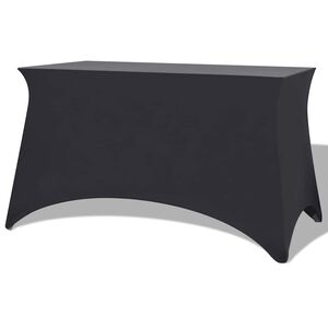 vidaXL Stretch Table Slipcovers 2 pcs 183x76x74 cm Anthracite