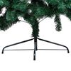 vidaXL Artificial Half Pre-lit Christmas Tree with Stand Green 120 cm PVC