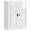 vidaXL Wall Cabinet PORTO High Gloss White 80 x 31 x 100 cm
