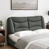 vidaXL Headboard Cushion "Hvar" Dark Grey 137 cm Double Fabric
