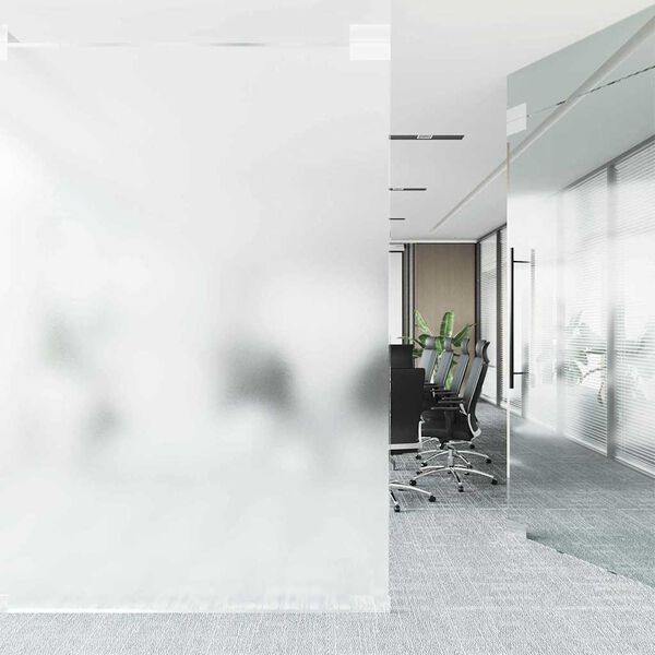 vidaXL Window Film Frosted White 90x500 cm PVC
