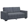 vidaXL 2-Seater Sofa Dark Grey 140 cm Velvet