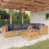 vidaXL 6 Piece Garden Lounge Set with Cushions Solid Teak Wood