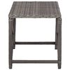 vidaXL Garden Bench 80 cm Poly Rattan Grey