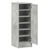 vidaXL Shoe Cabinet Concrete Grey 32x35x92 cm Engineered Wood
