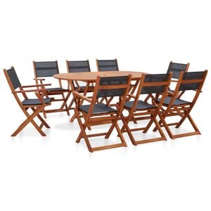 vidaXL Dining Set | Foldable | Oblong | Contemporary