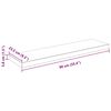 vidaXL Floating Wall Shelf High Gloss White 90x23.5x3.8 cm MDF