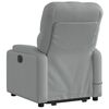 vidaXL Stand up Massage Recliner Chair Light Grey Fabric