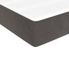 vidaXL Box Spring Bed with Mattress Dark Grey 153x203 cm Queen Size Velvet