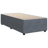 vidaXL Box Spring Bed with Mattress Dark Grey King Single Velvet