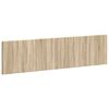vidaXL Wall-Mounted Headboard BREDA Sonoma Oak Engineered Wood