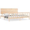 vidaXL Bed Frame without Mattress Super King Size Solid Wood Pine