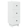 vidaXL Drawer Cabinet White 33 x 34.5 x 90 cm Engineered Wood