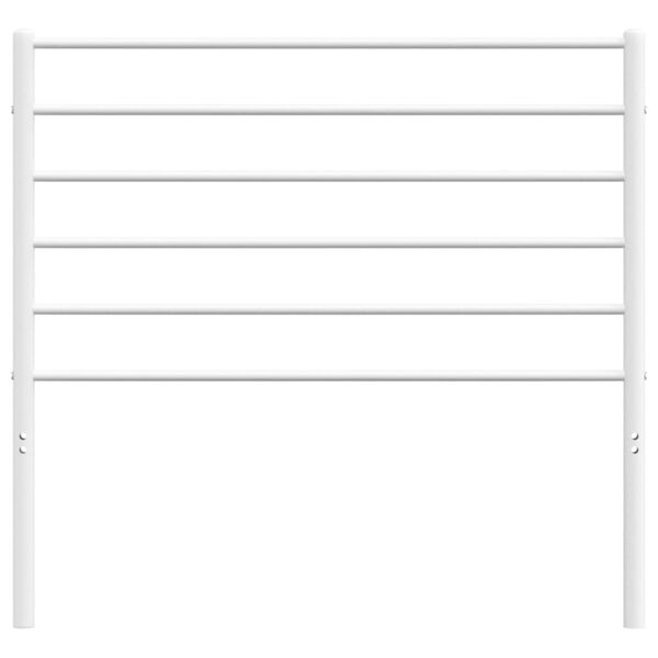 vidaXL Metal Replace Headboard White 90 cm