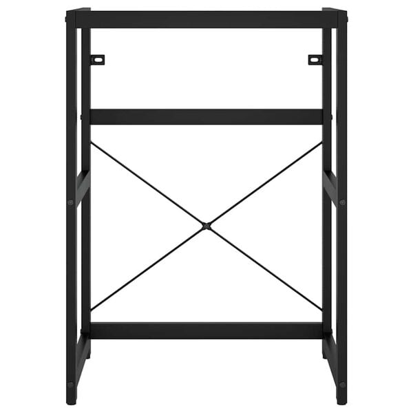 vidaXL Bathroom Washbasin Frame Black 59x38x83 cm Iron