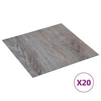 vidaXL Self-adhesive Flooring Planks 20 pcs PVC 1.86 m² Light Brown