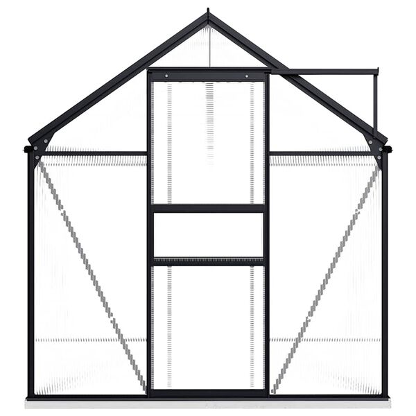 vidaXL Greenhouse with Base Frame Anthracite Aluminium 5.89 m²