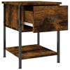 vidaXL Bedside Table Smoked Oak 34x35.5x45 cm Engineered Wood
