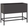vidaXL Raised Garden Planter Black 60 x 26 x 45 cm Steel
