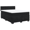 vidaXL Box Spring Bed with Mattress Black Double Velvet
