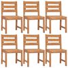 vidaXL 7 Piece Garden Dining Set Solid Wood Teak