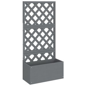 vidaXL Trellis Planter Grey 65x33x135 cm WPC