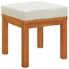 vidaXL Garden Stools with Cushions 2 pcs 40x40x42 cm Solid Wood Acacia