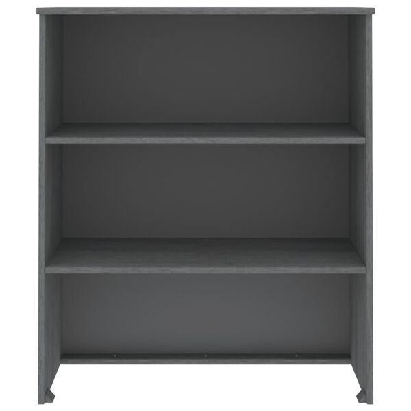 vidaXL Top for Highboard HAMAR Dark Grey 85x35x100cm Solid Wood Pine