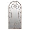 vidaXL Garden Mirror | Sand | Iron, Glass | Medium | Decorative Inlays