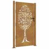 vidaXL Garden Gate 100x175 cm Corten Steel Tree Design