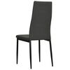 vidaXL Dining Chairs 6 pcs Dark Grey Fabric