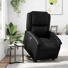 vidaXL Stand up Recliner Chair Black Faux Leather