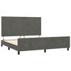 vidaXL Bed Frame without Mattress Dark Grey 152x203 cm Queen Velvet