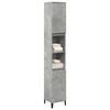vidaXL Bathroom Cabinet Concrete Grey 30x30x190 cm Engineered Wood