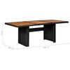vidaXL 11 Piece Outdoor Dining Set Poly Rattan Black