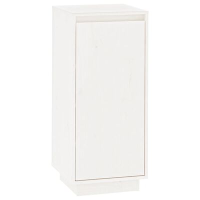 vidaXL Shoe Cabinet White 35x35x80 cm Solid Wood Pine